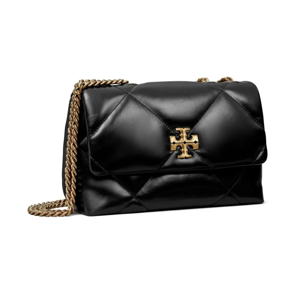 TORY BURCH Zwarte diamantgestikte schoudertas Black Dames