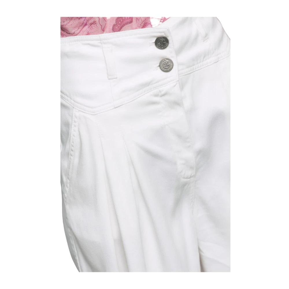 Gaëlle Paris Leather Trousers White Dames