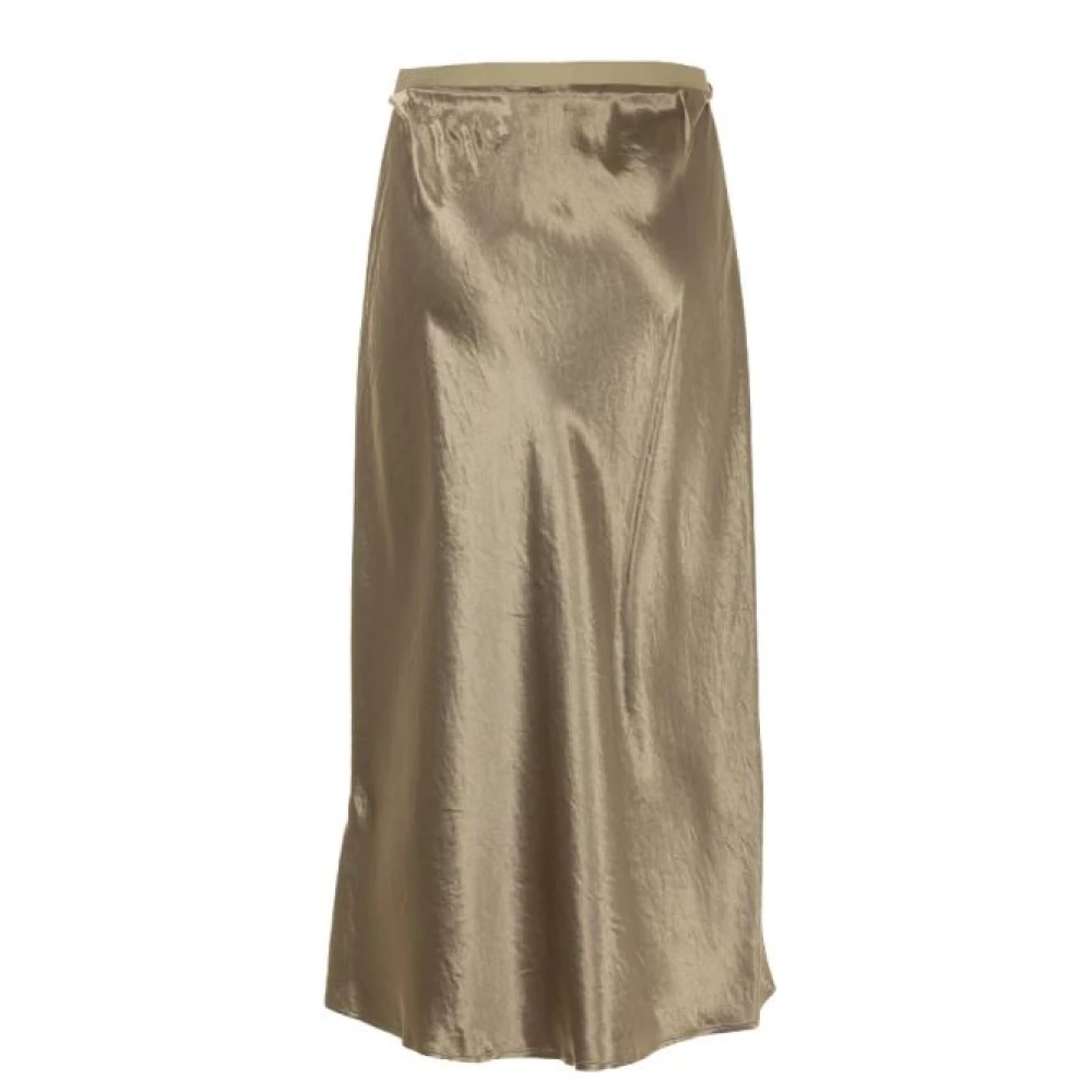 Max Mara Bruine Rok Regular Fit Brown Dames