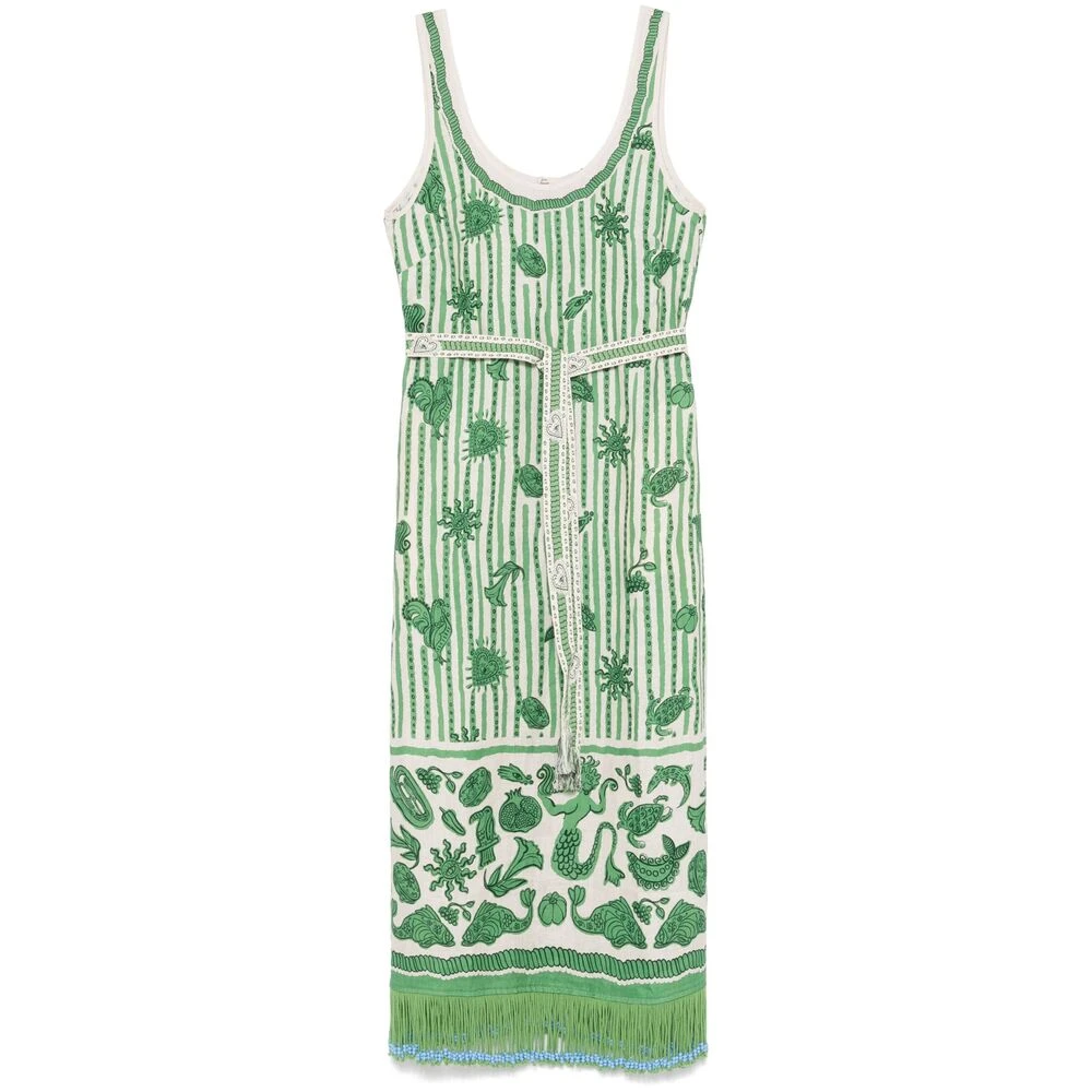 Alemais Groene Geknoopte Jurk Green Dames