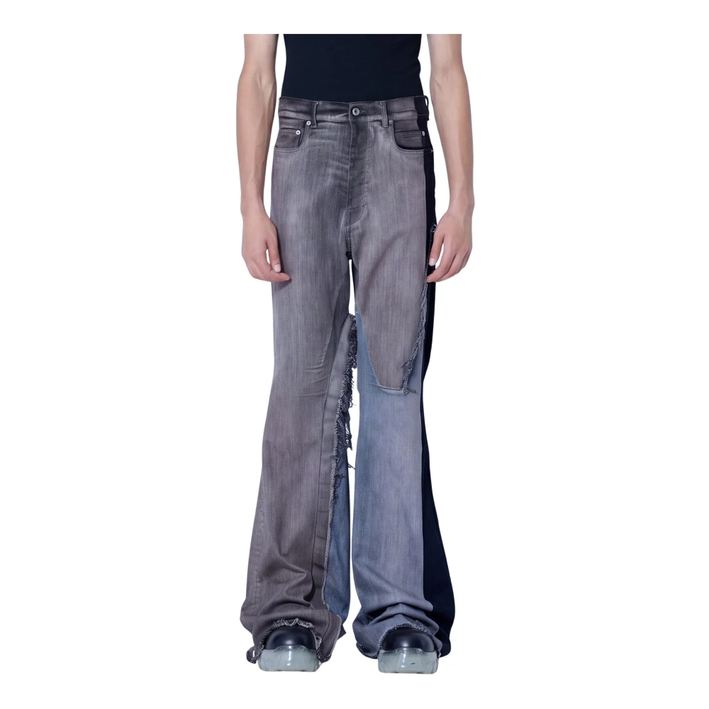 Rick Owens Bolan Denim Pants - Man Pants Grey 28 - Immagine 2