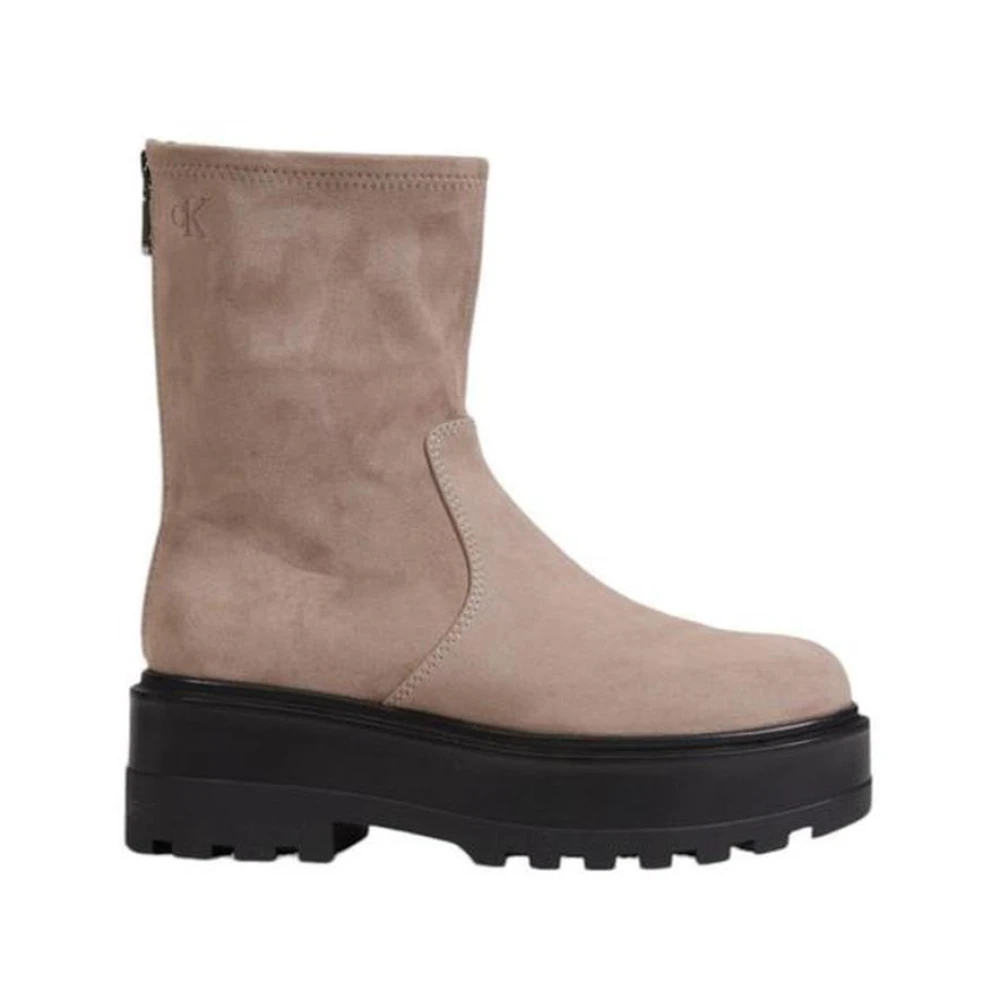 Calvin Klein Polyester Boot Dam Höst/Vinter Kollektion Gray, Dam