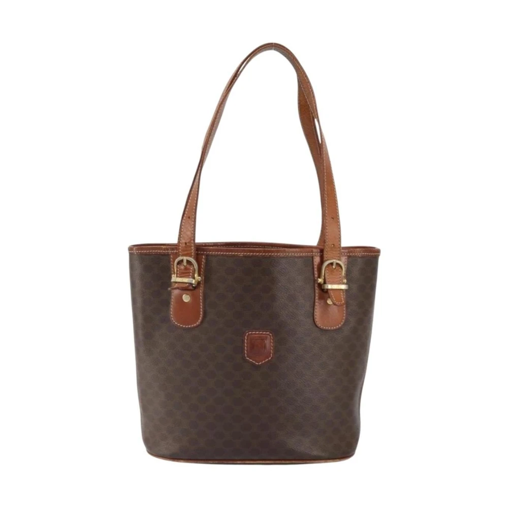 Celine Vintage Women's Brown Pre-Owned Vintage Monogram Canvas Crossbody Bag