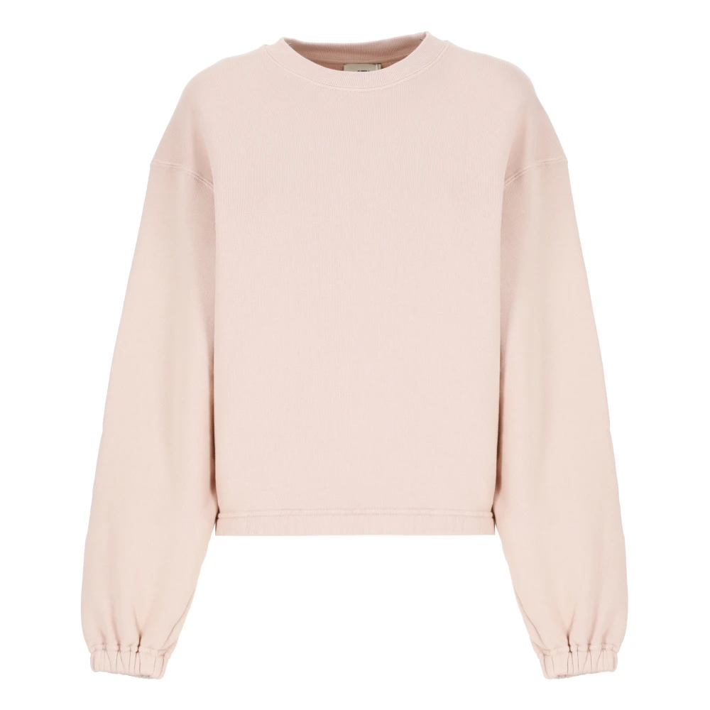 Autry Roze Katoenen Crew Neck Sweatshirt Pink Dames