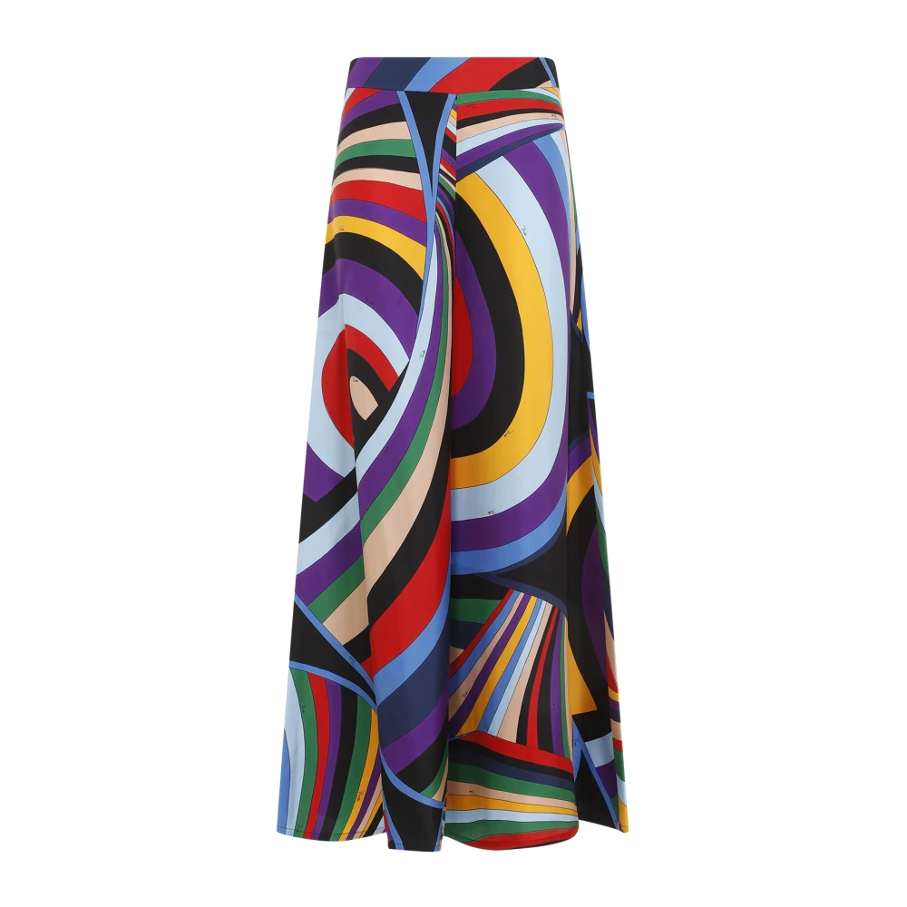 EMILIO PUCCI Rode Viola Broek Multicolor Dames