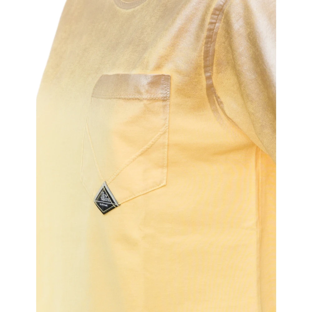 Roy Roger's Gradient Crew-neck Jersey T-shirt Yellow Dames