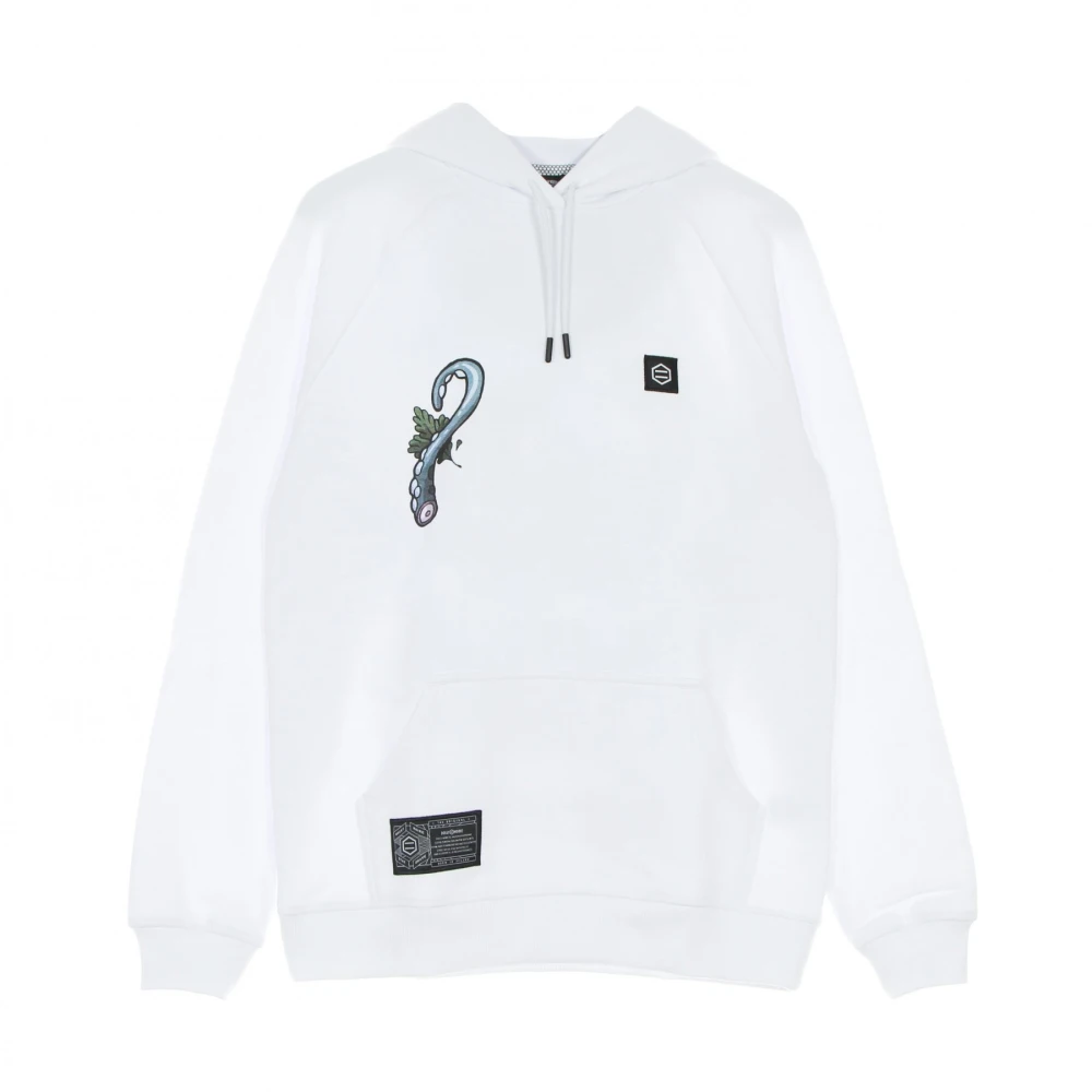 Dolly Noire Men's White Octopus Hoodie For - Hoodies - Xl - Sweatshirts & Hoodies