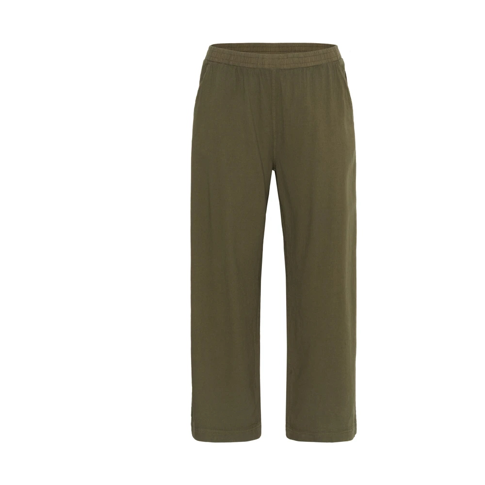 Kaffe Curve Wijde Pijp Grape Leaf Broek Green Dames