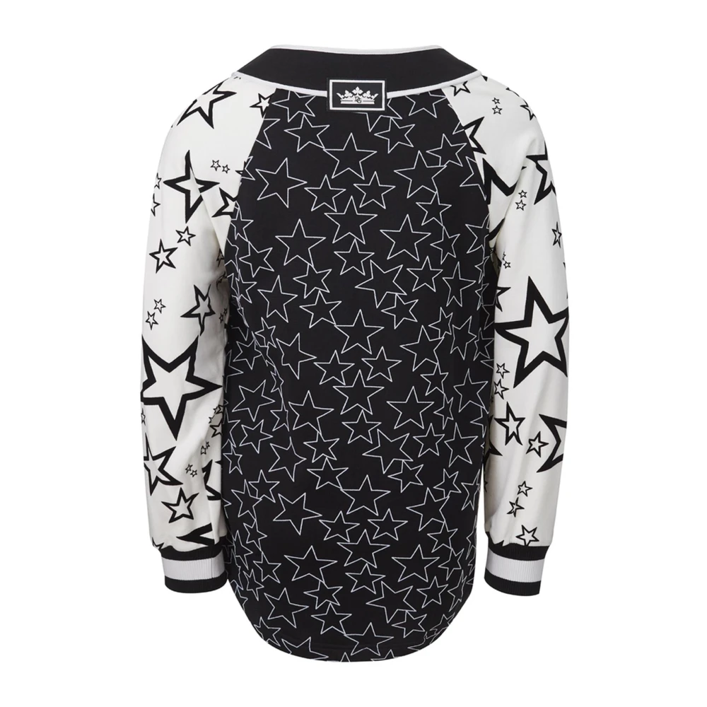 Dolce & Gabbana Zwart geknoopt logo sweatshirt Black Dames