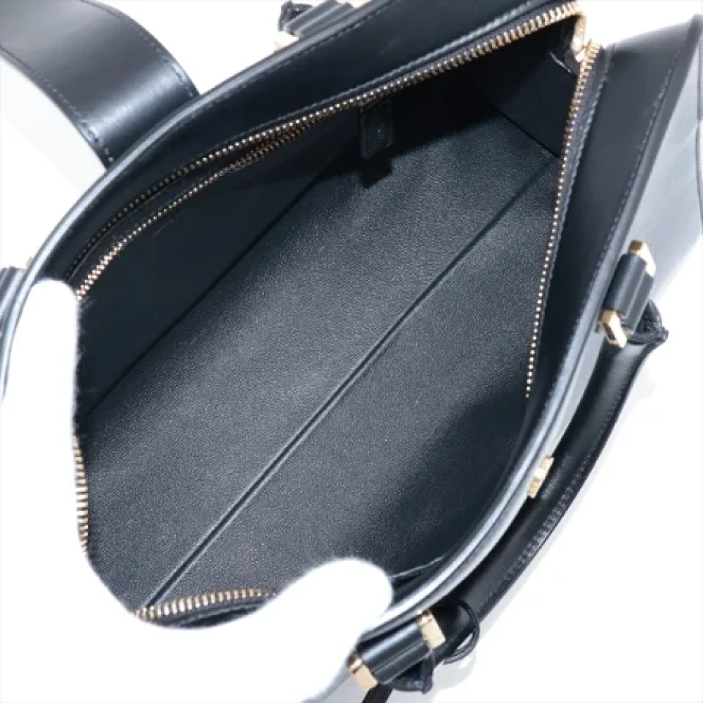 Yves Saint Laurent Vintage Pre-owned Leather handbags Black Dames