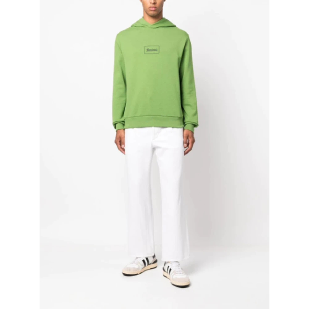 Herno Katoenen Hoodie Green Heren