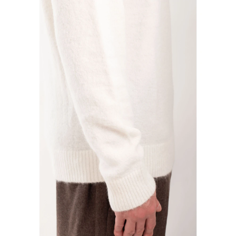 MC2 Saint Barth Stretch Wol Hoodie in Piccadilly Stijl White Heren