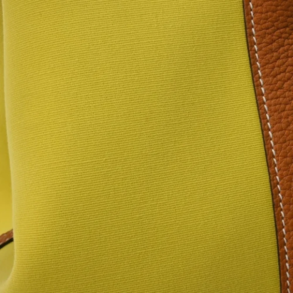 Hermès Vintage Pre-owned Leather handbags Yellow Dames