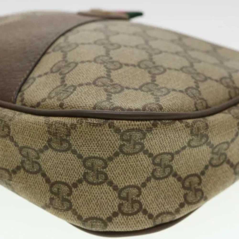 Gucci Vintage Pre-owned Canvas clutches Beige Dames