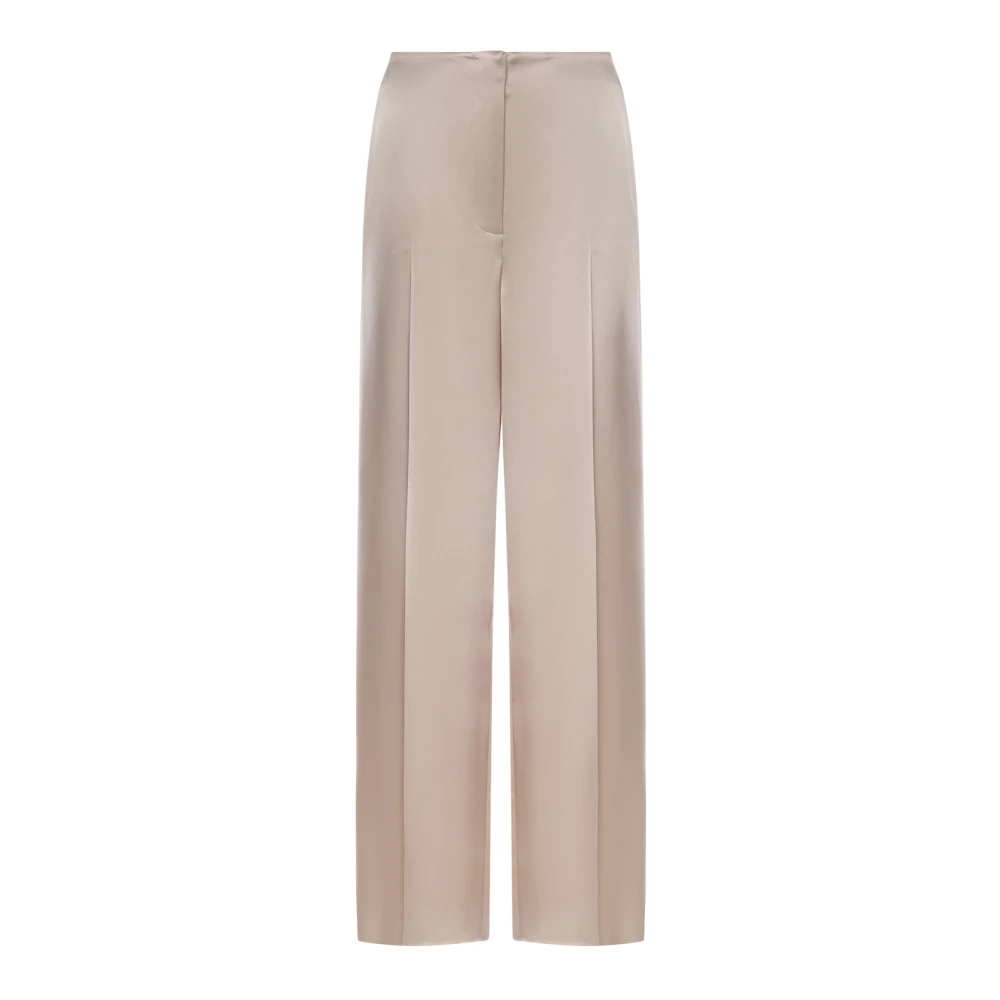 Pinko Women's Beige Limoncello Straight Trousers - Straight Trousers - M - Trousers
