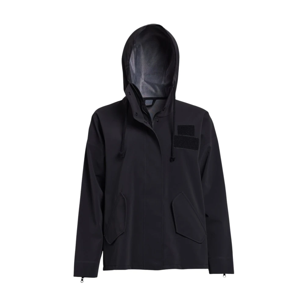 Stutterheim Matte Regenjas met Elegante Silhouet Black Dames