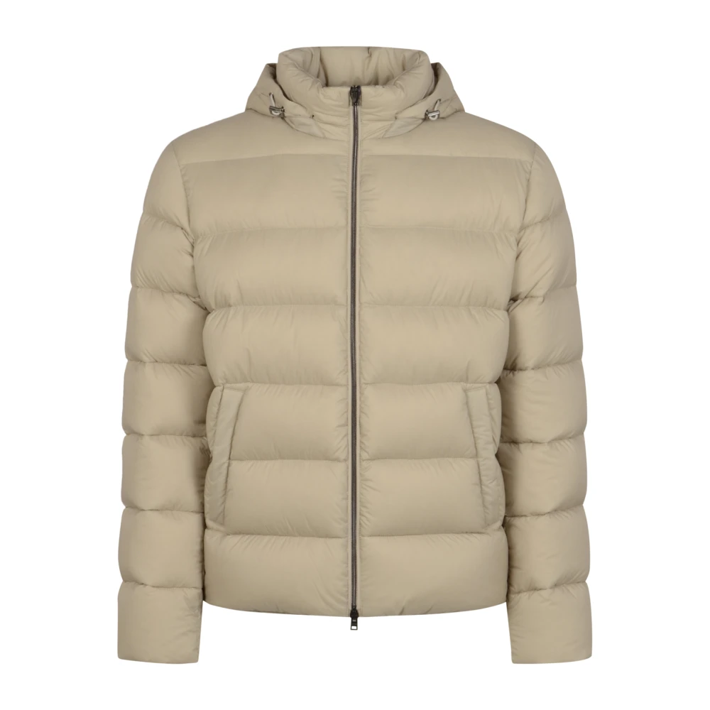 Herno Herr Beige Jackor L, Nylon, Bomberjacka I Ecoage