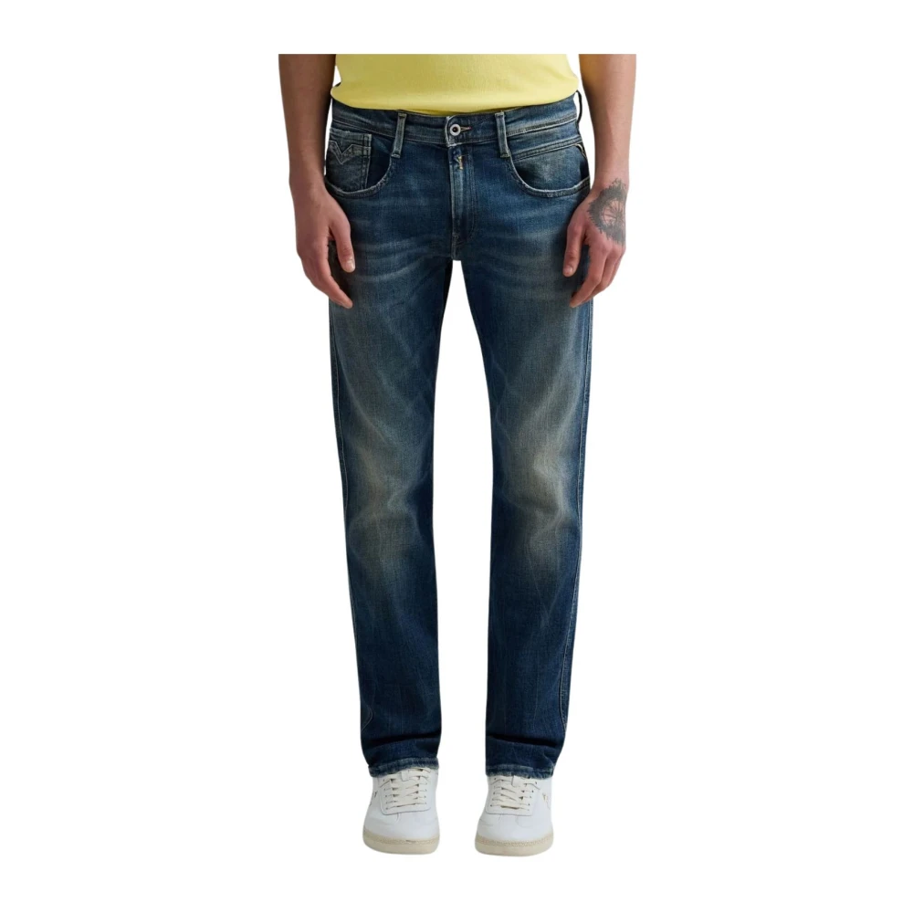 Replay Men's Blue Slim Fit Jeans, W36 L32, Tejano Slim-Fit Jeans