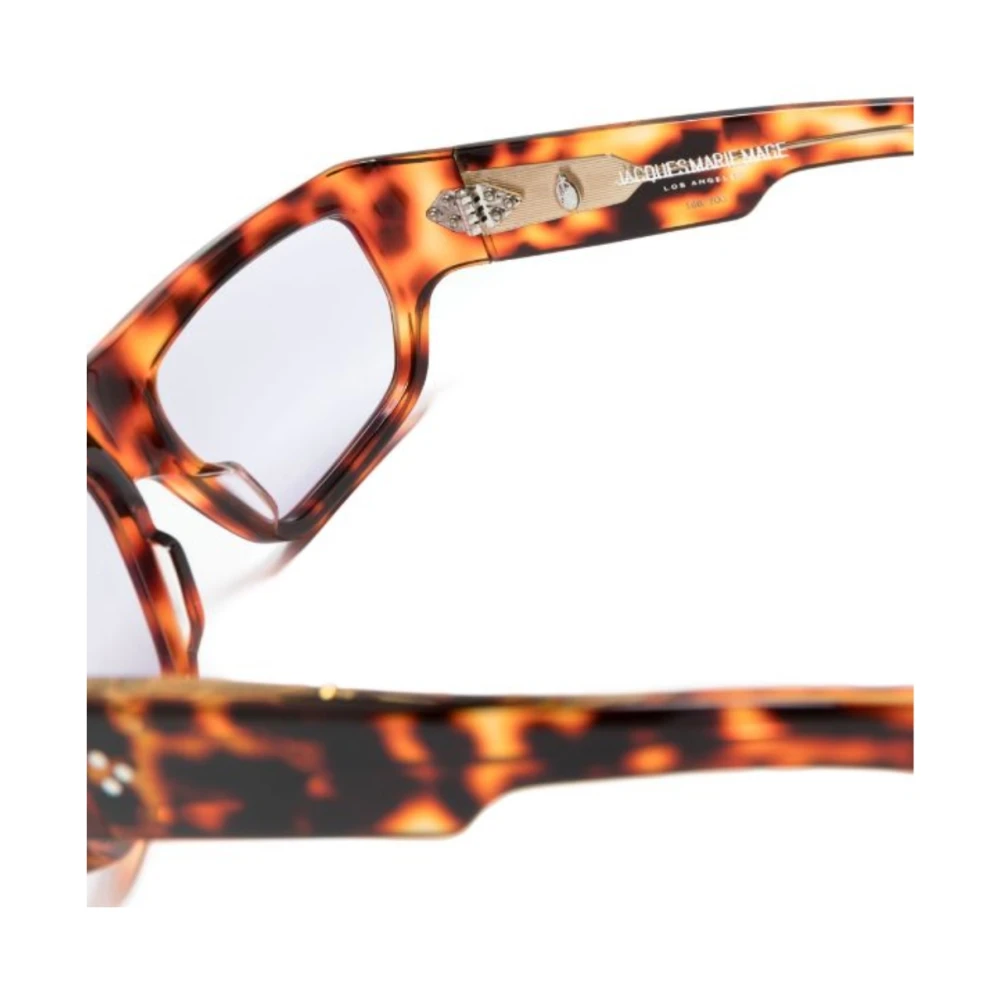 Jacques Marie Mage Stijlvolle zonnebril voor een gedurfde look Brown Dames