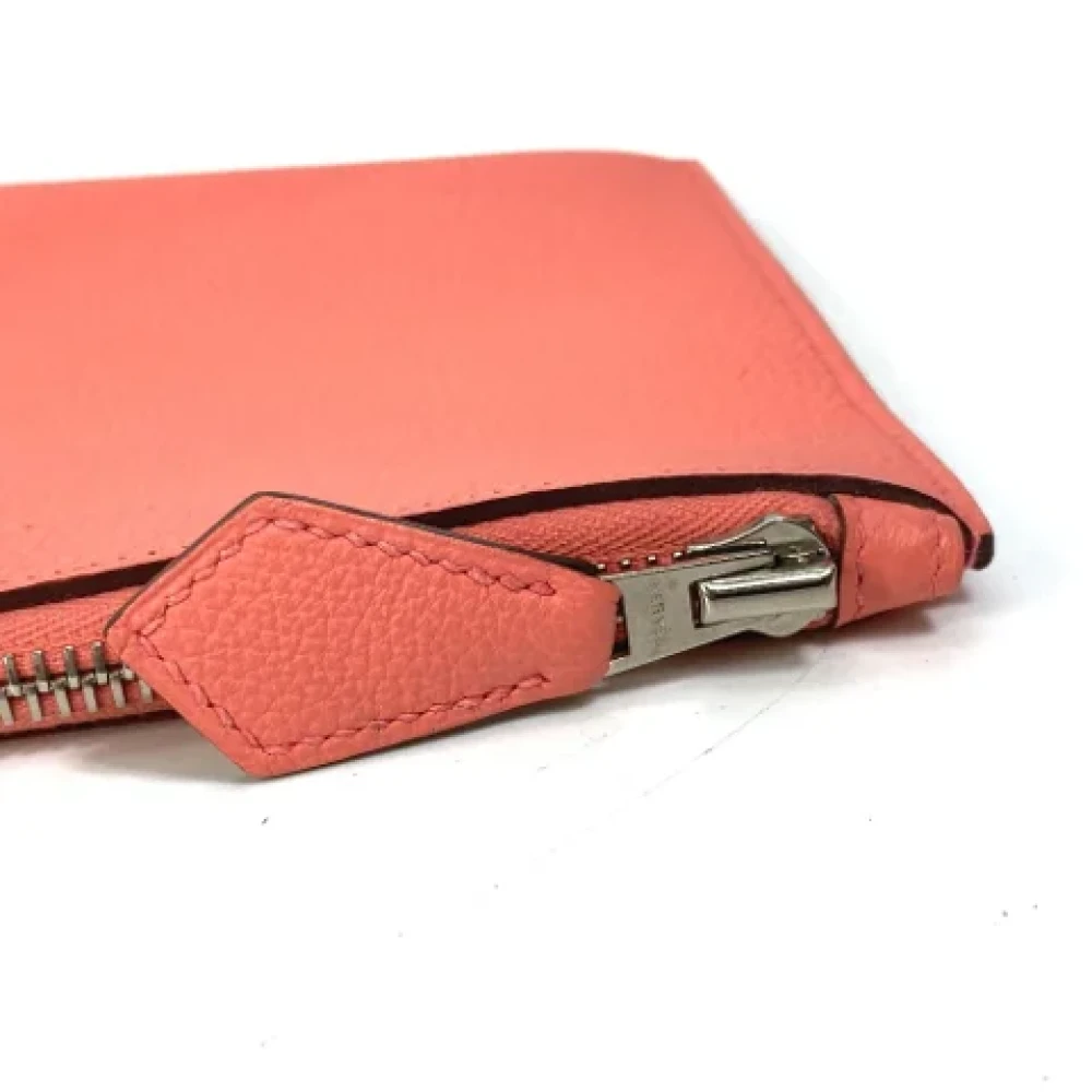 Hermès Vintage Pre-owned Leather pouches Pink Dames