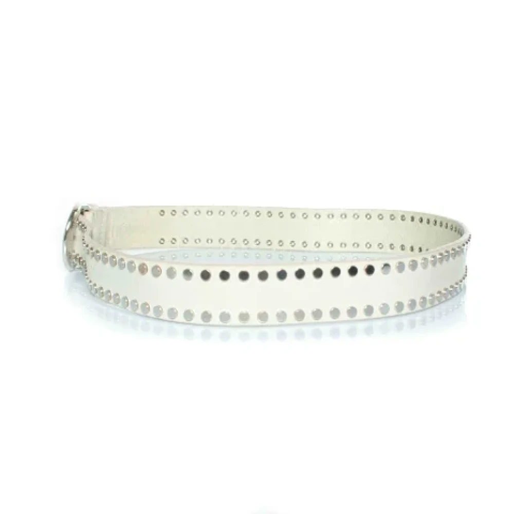 Isabel Marant Pre-owned Leather belts White Dames