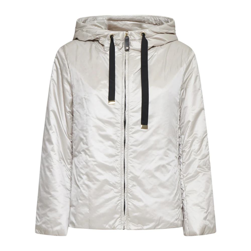 Max Mara Weekend Witte Reis Gewatteerde Jas Upcycled White Dames