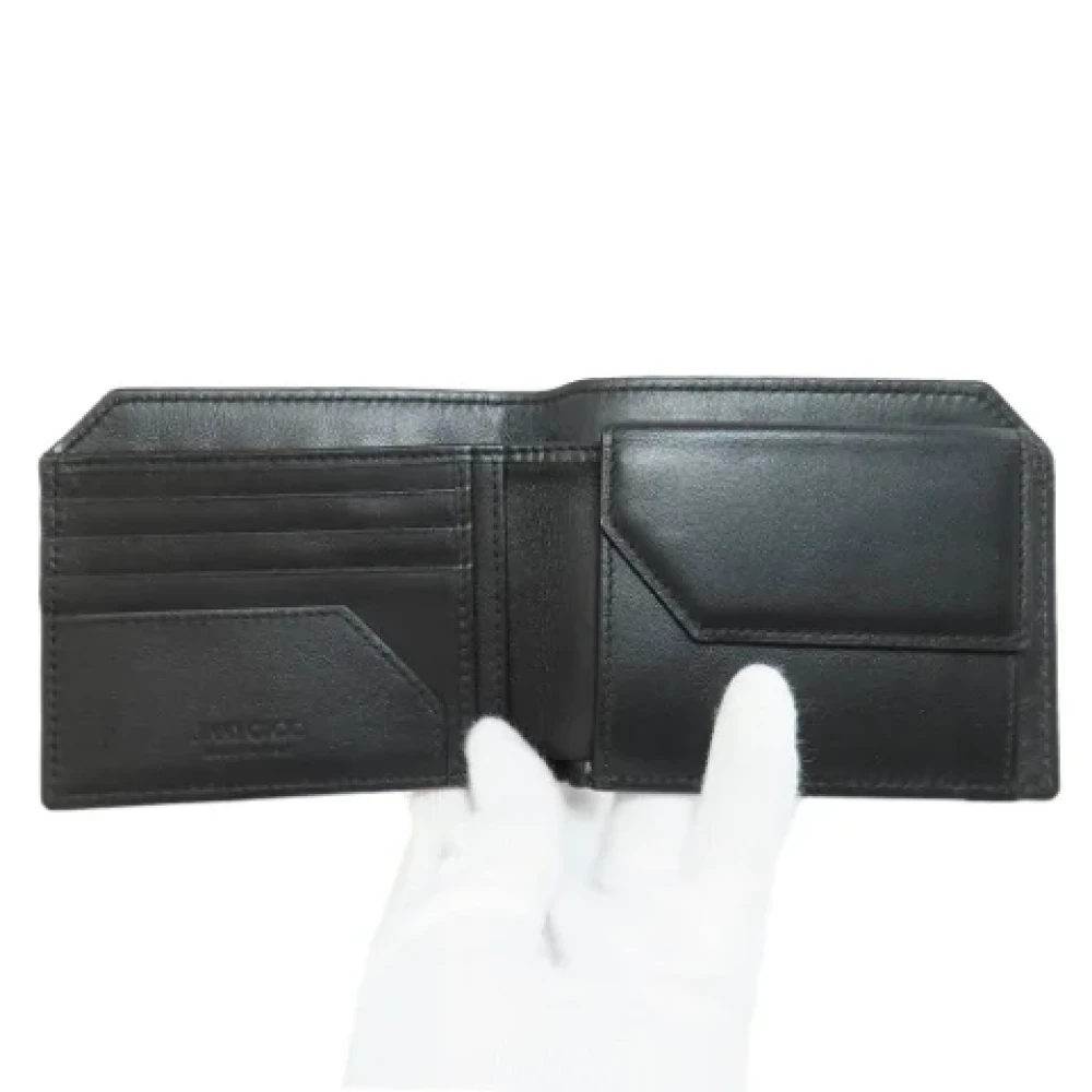 Jimmy Choo Pre-owned Leather wallets Black Dames