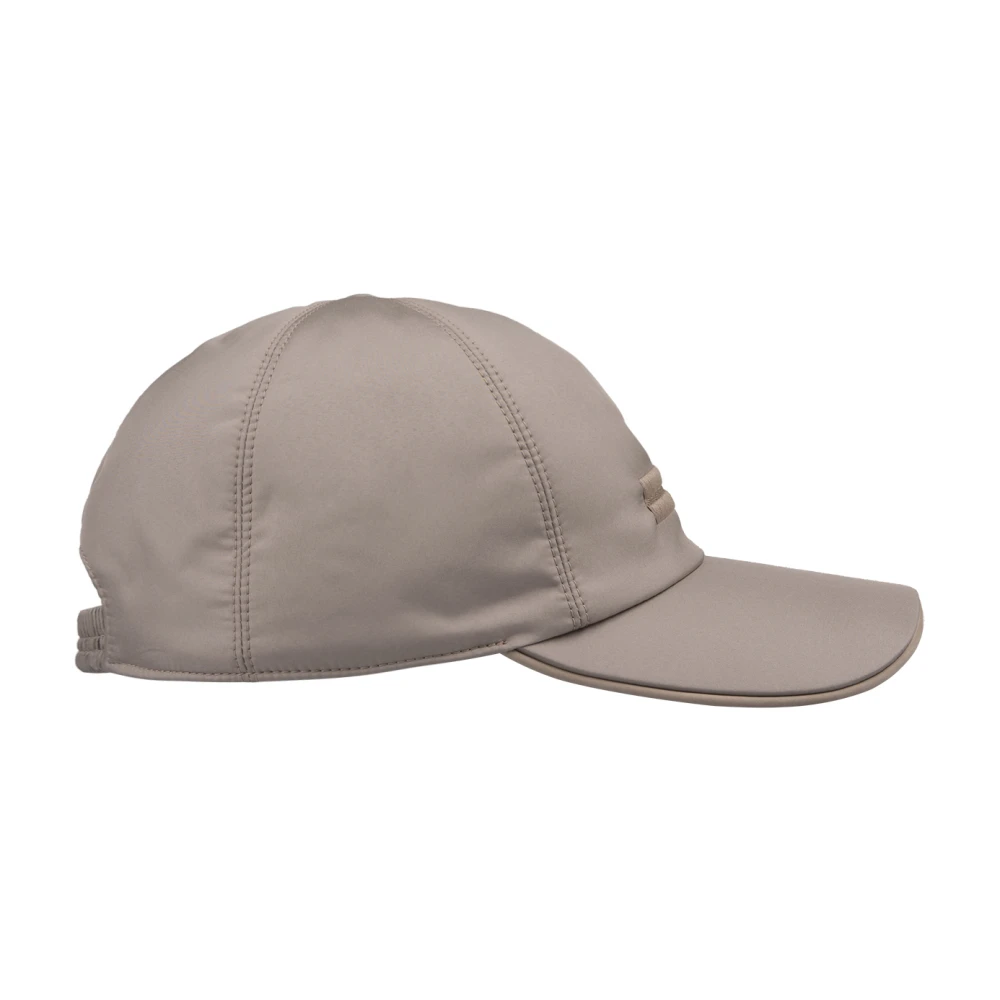 Ermenegildo Zegna Bruine Baseballpet met Logo Borduursel Brown Heren