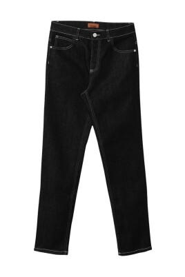 jean-enfant-noir-avec-couture-contrastee