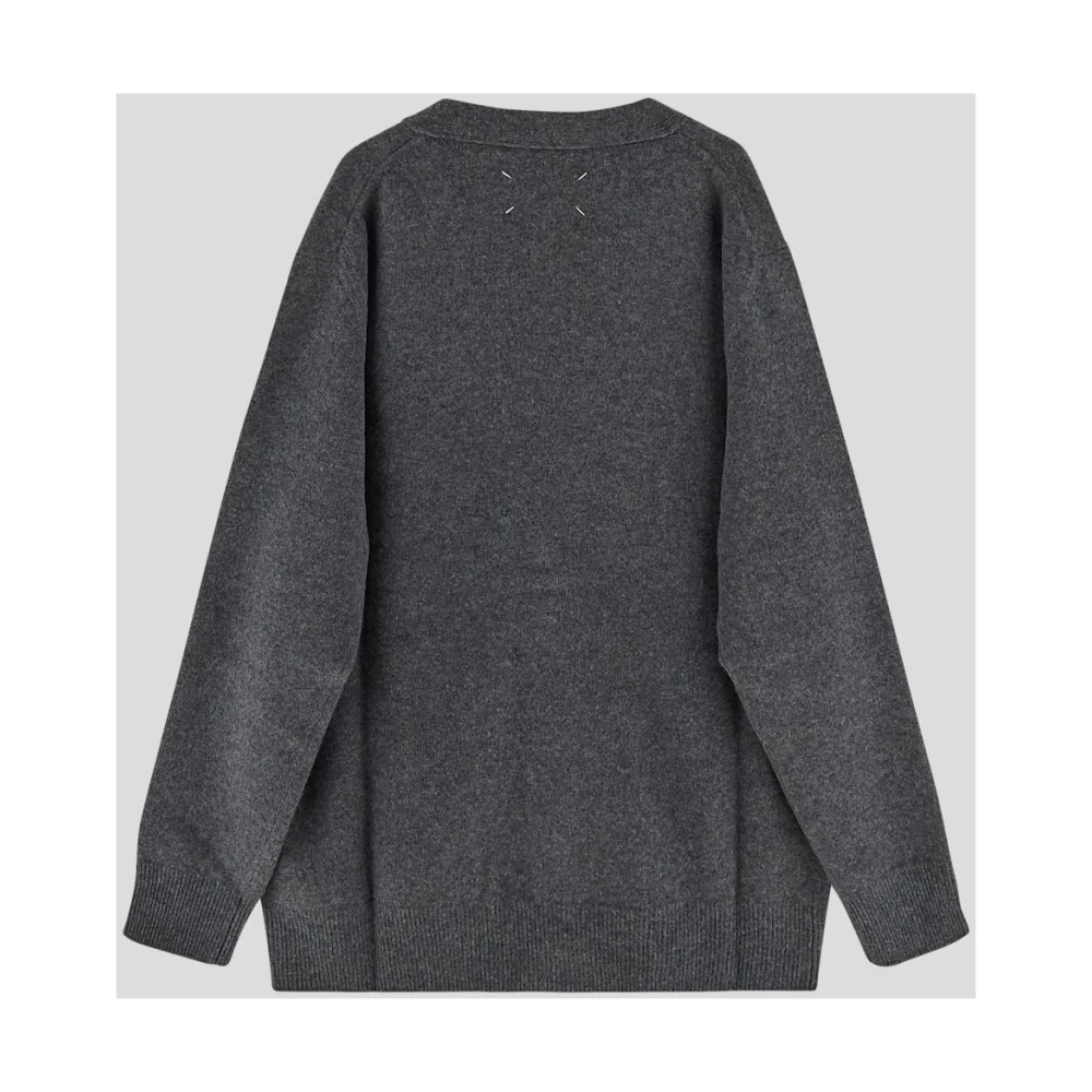 Maison Margiela Wollen Vest Gray Heren