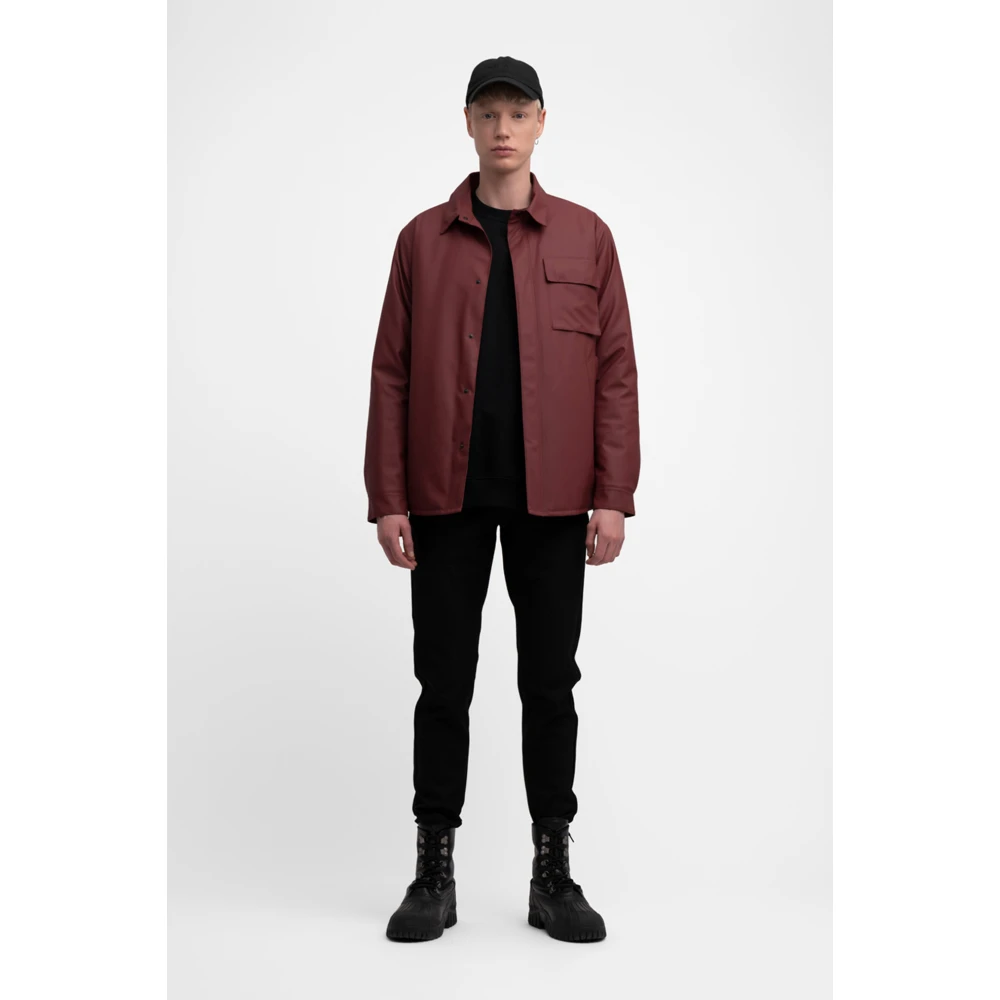 Stutterheim Waterdichte Winter Overshirt Jas Red Heren