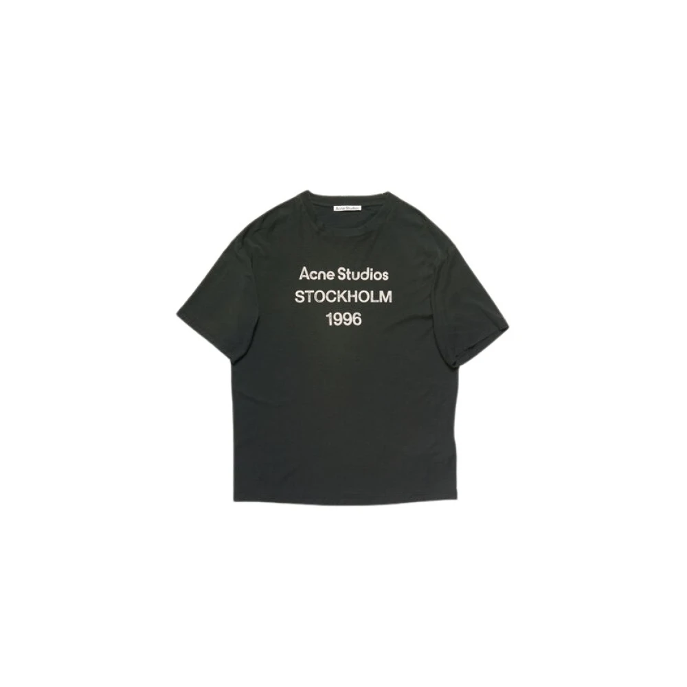 Acne Studios Casual Katoenen T-shirt Black Heren