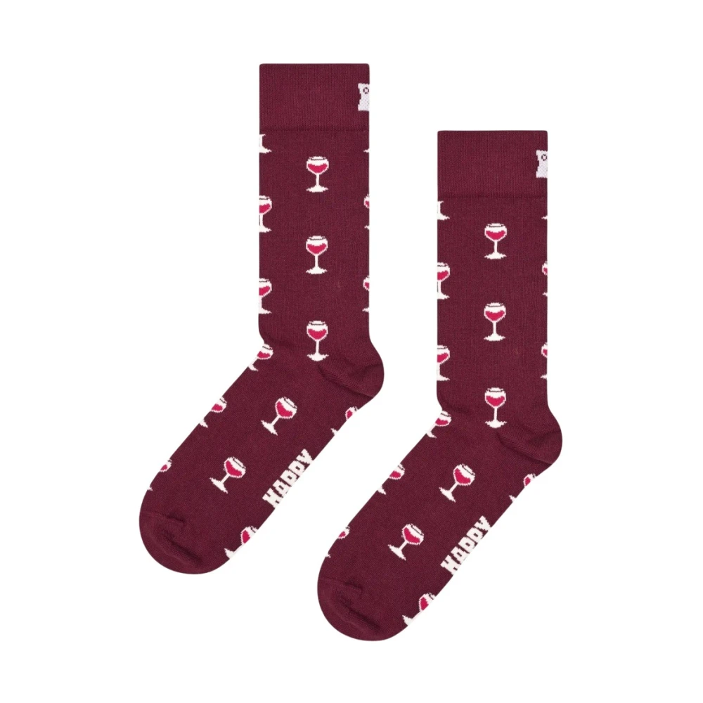 Happy Socks Wijnglas Patroon Sokken Multicolor Heren