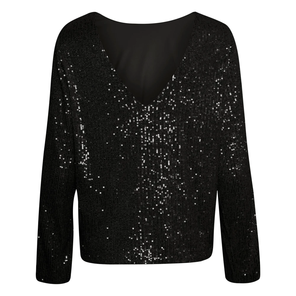 Part Two DarleenaPW BL Paillettentop Black Dames