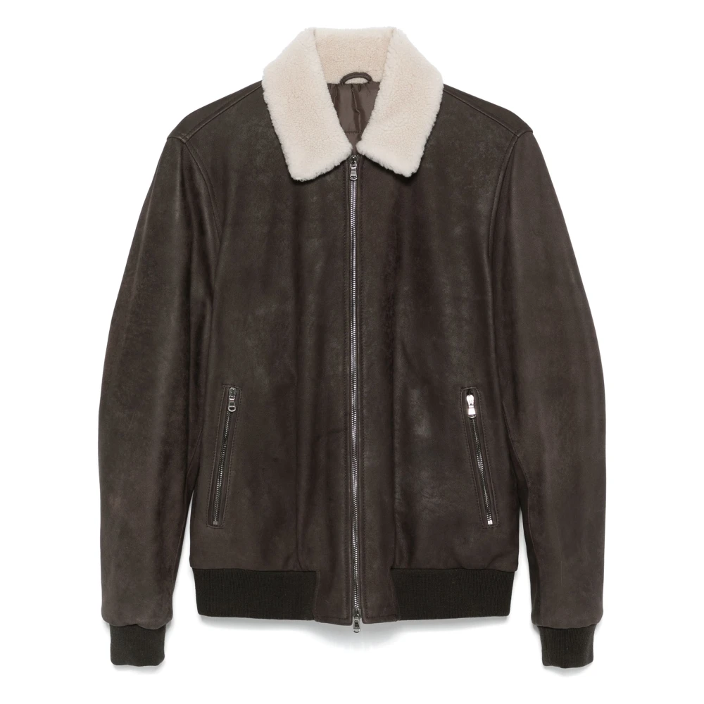 Jackets > Leather Jackets - - Barba - Modalova