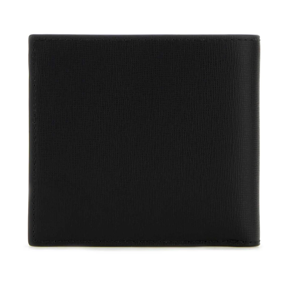 Bally Zwarte leren portemonnee Black Heren
