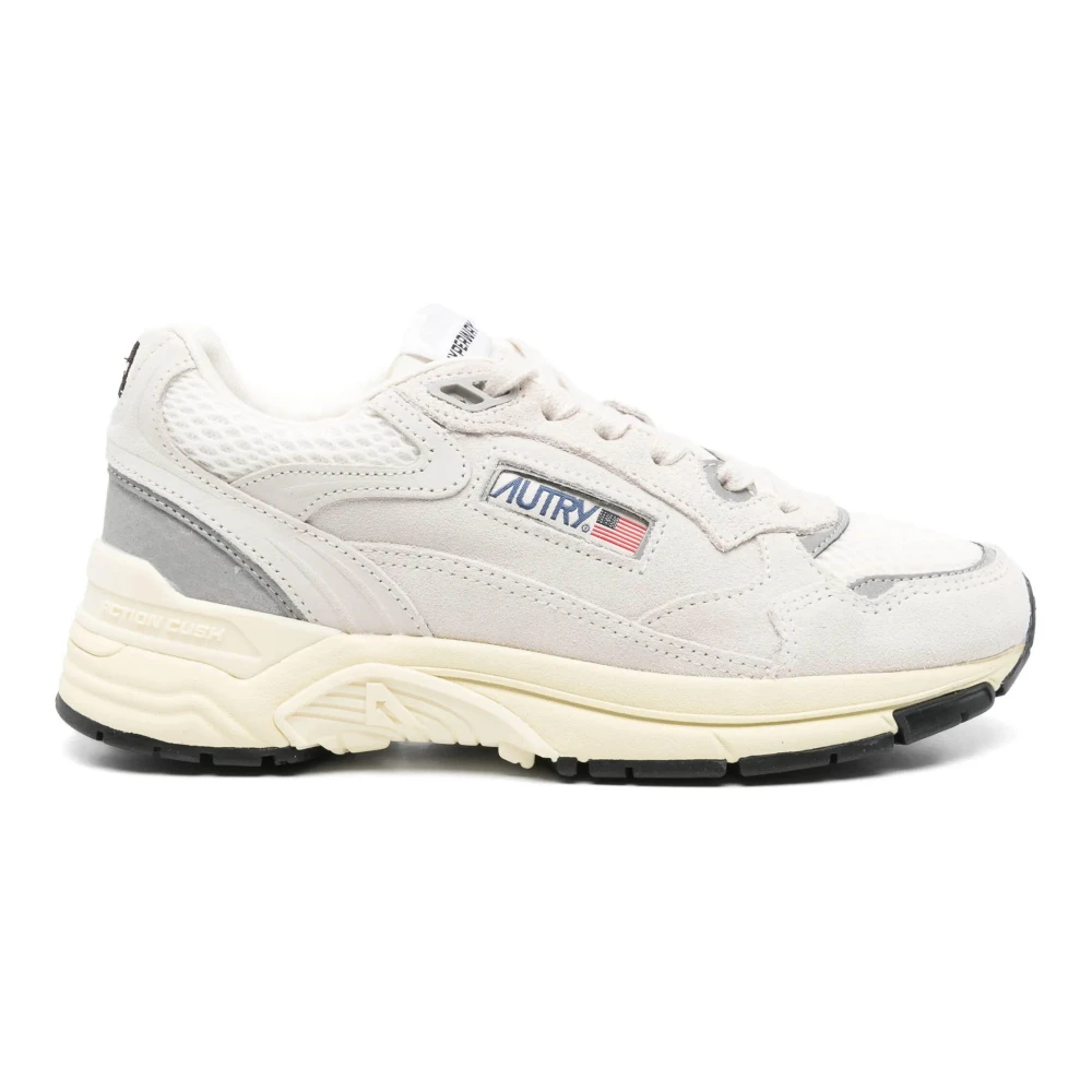 Autry Women's White Trainers With Mesh And Suede - Sneakers - 4 Uk - Shoes