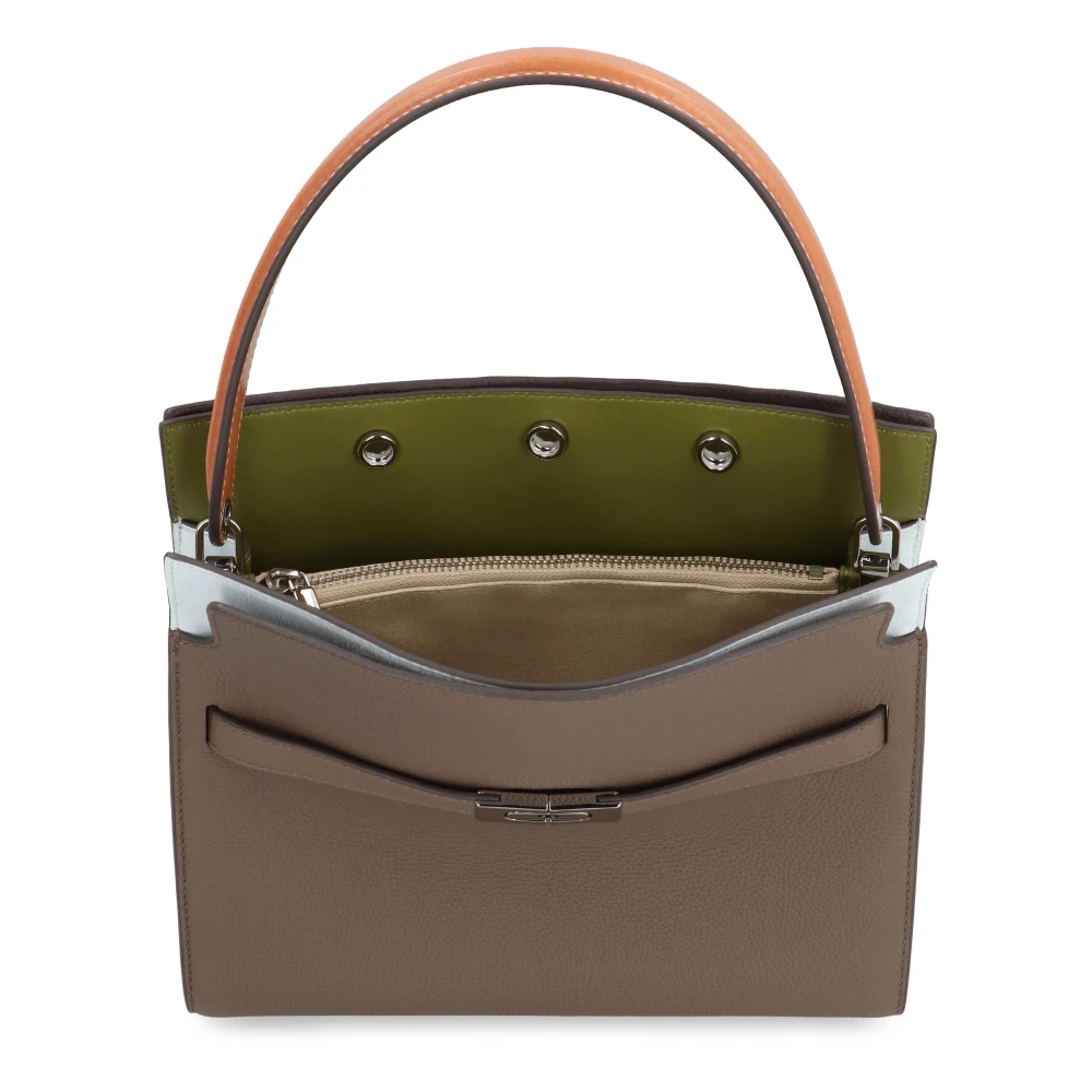 TORY BURCH Radziwill Leren Handtas Gray Dames