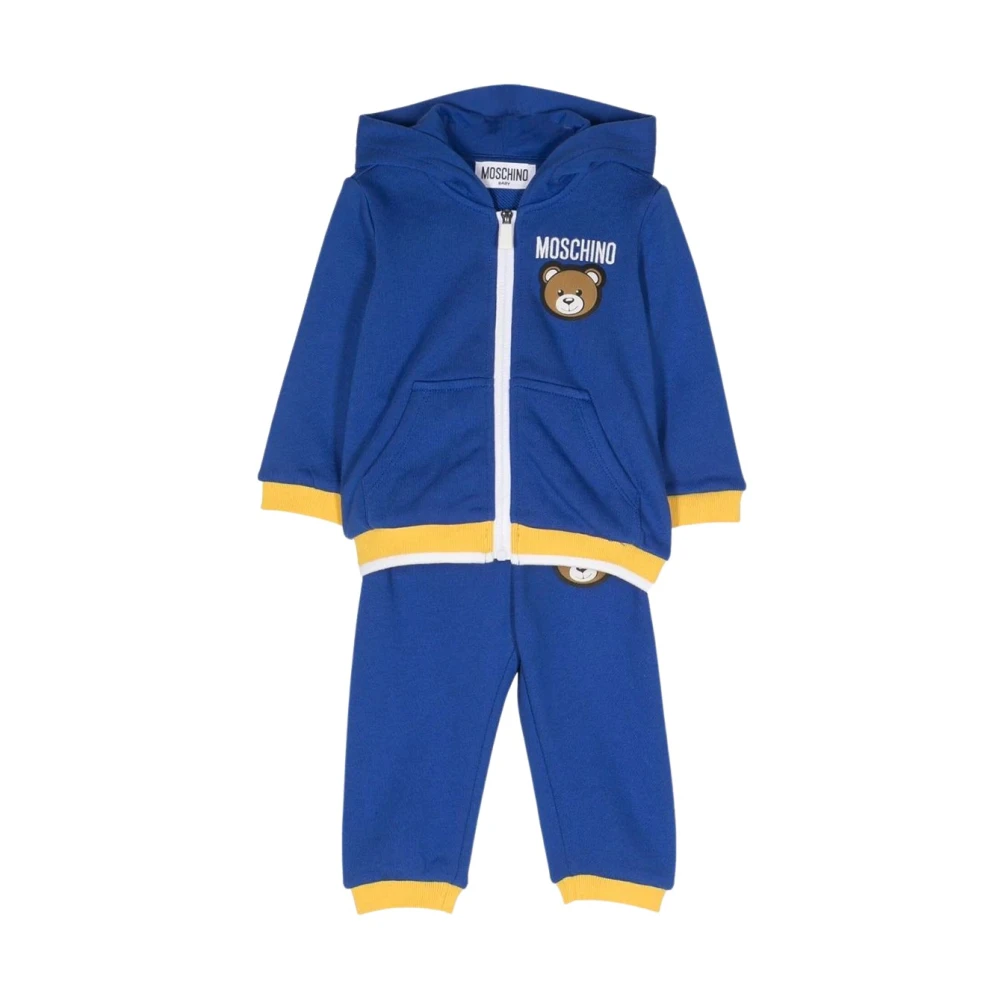 Moschino Barn Sport Set med Hoodie och Byxor Blue, Unisex