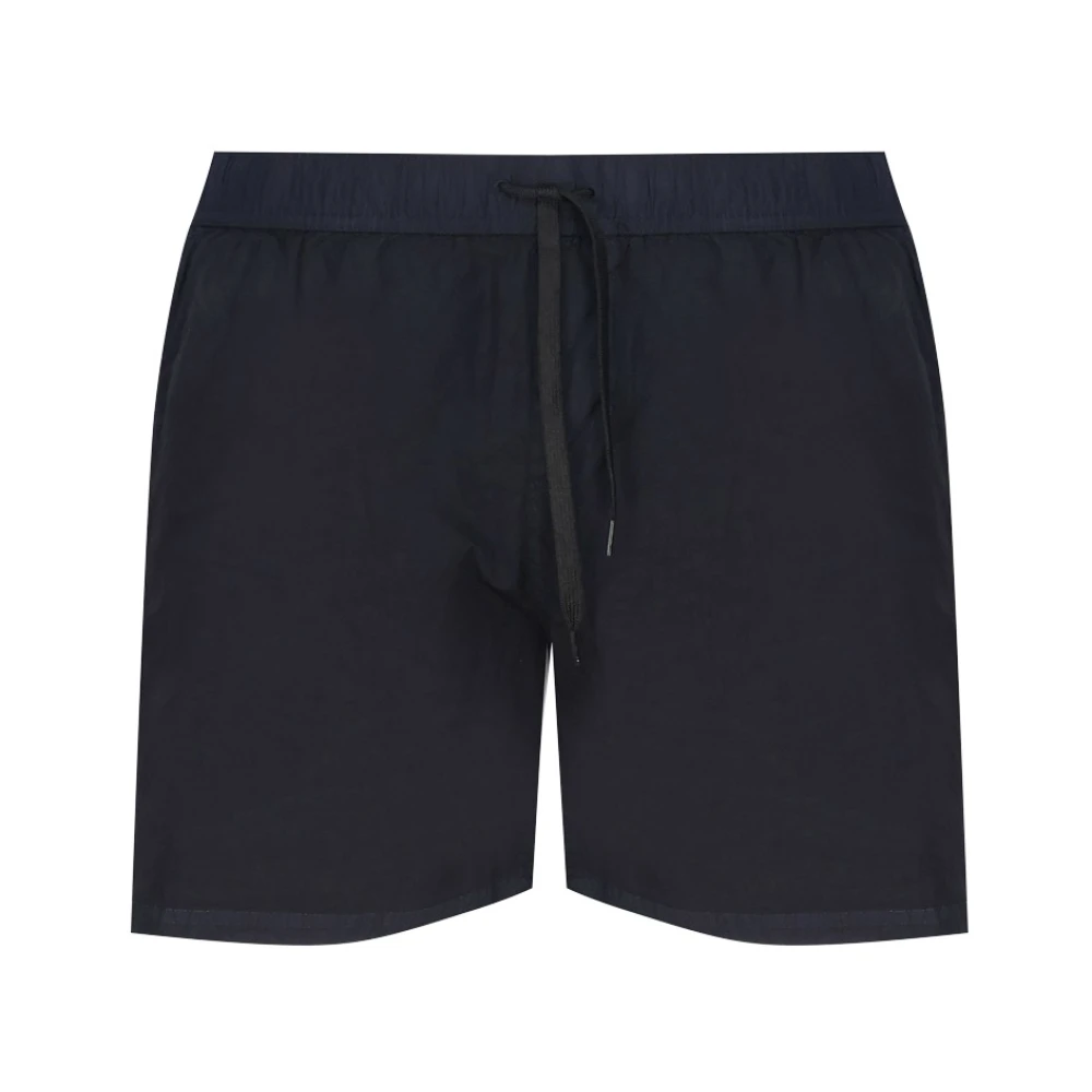 RefrigiWear Marineblauwe Nylon Shorts met Magneetzak Blue Heren