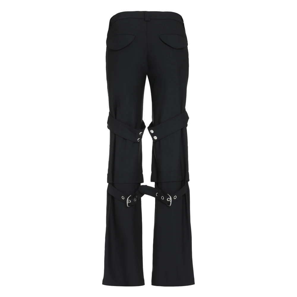 Off White Cargo broek met decoratieve gespen Black Dames