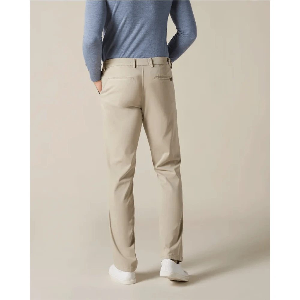 7 For All Mankind Jeans Straight Bleu Beige Heren