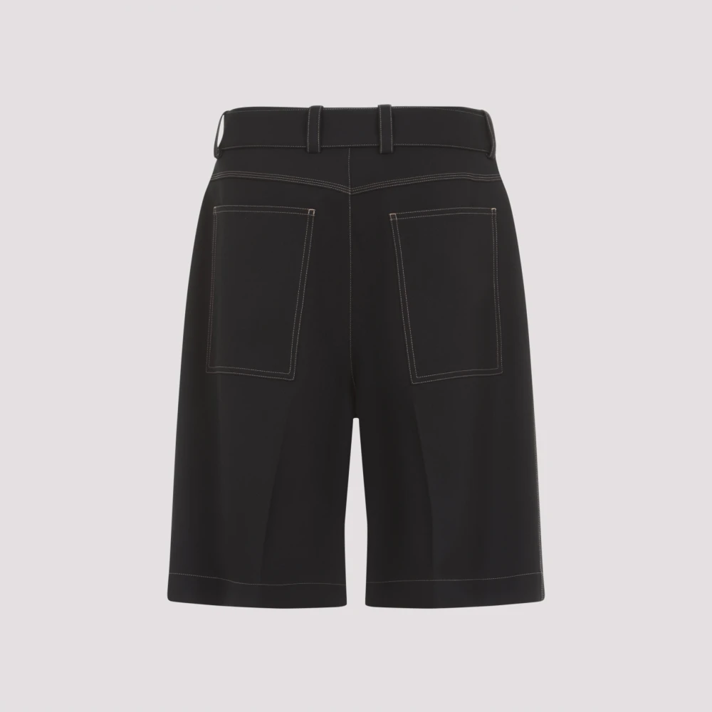 Jil Sander Zwarte Casual Shorts voor Mannen Black Heren