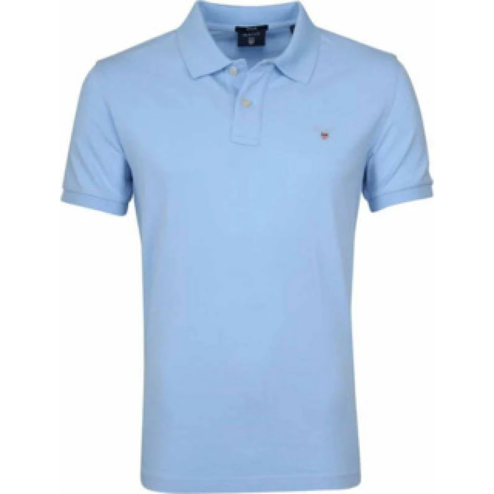 Gant Hawaii Print Polo Shirt Blue Heren