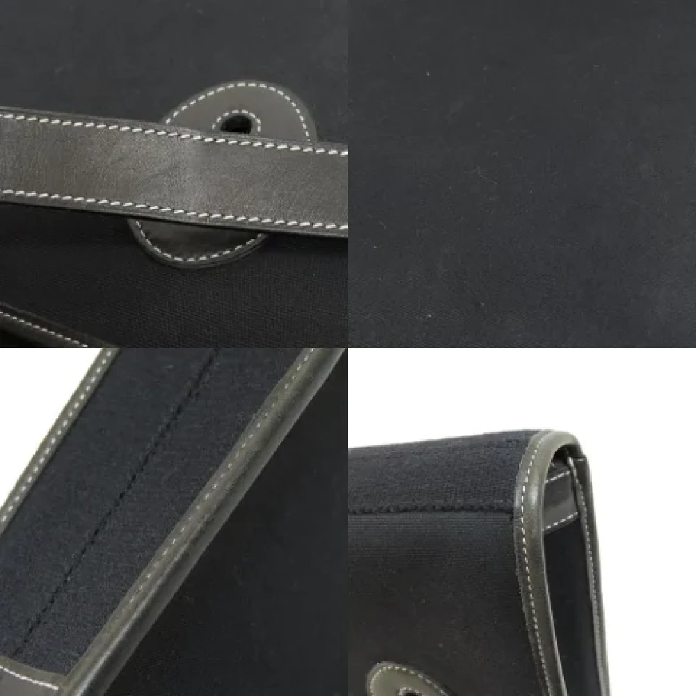 Hermès Vintage Pre-owned Leather handbags Black Dames