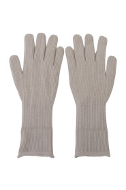 Light Gray Cashmere Hands Mitten Mens Gloves