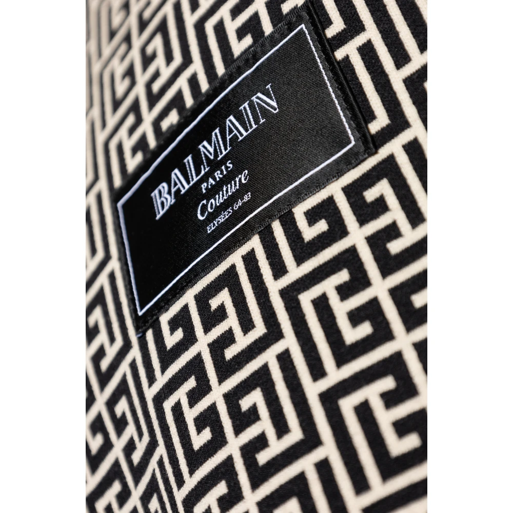 Balmain T-shirt met monogram Beige Heren