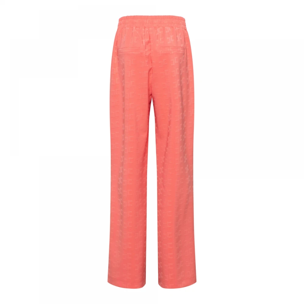 &Co Woman Jacquard Comfort Pantalon Pink Dames