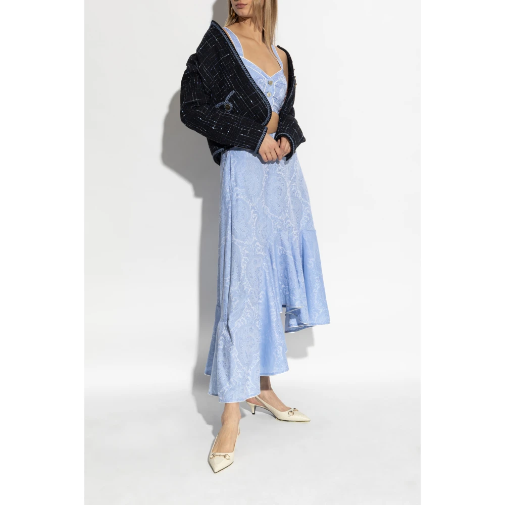 ETRO Korte bandtop Blue Dames