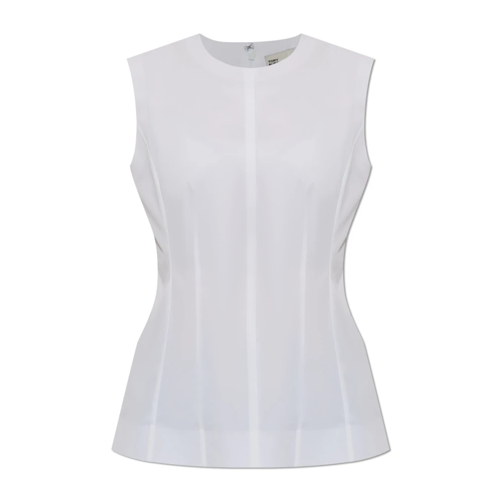 TORY BURCH Mouwloze top White Dames